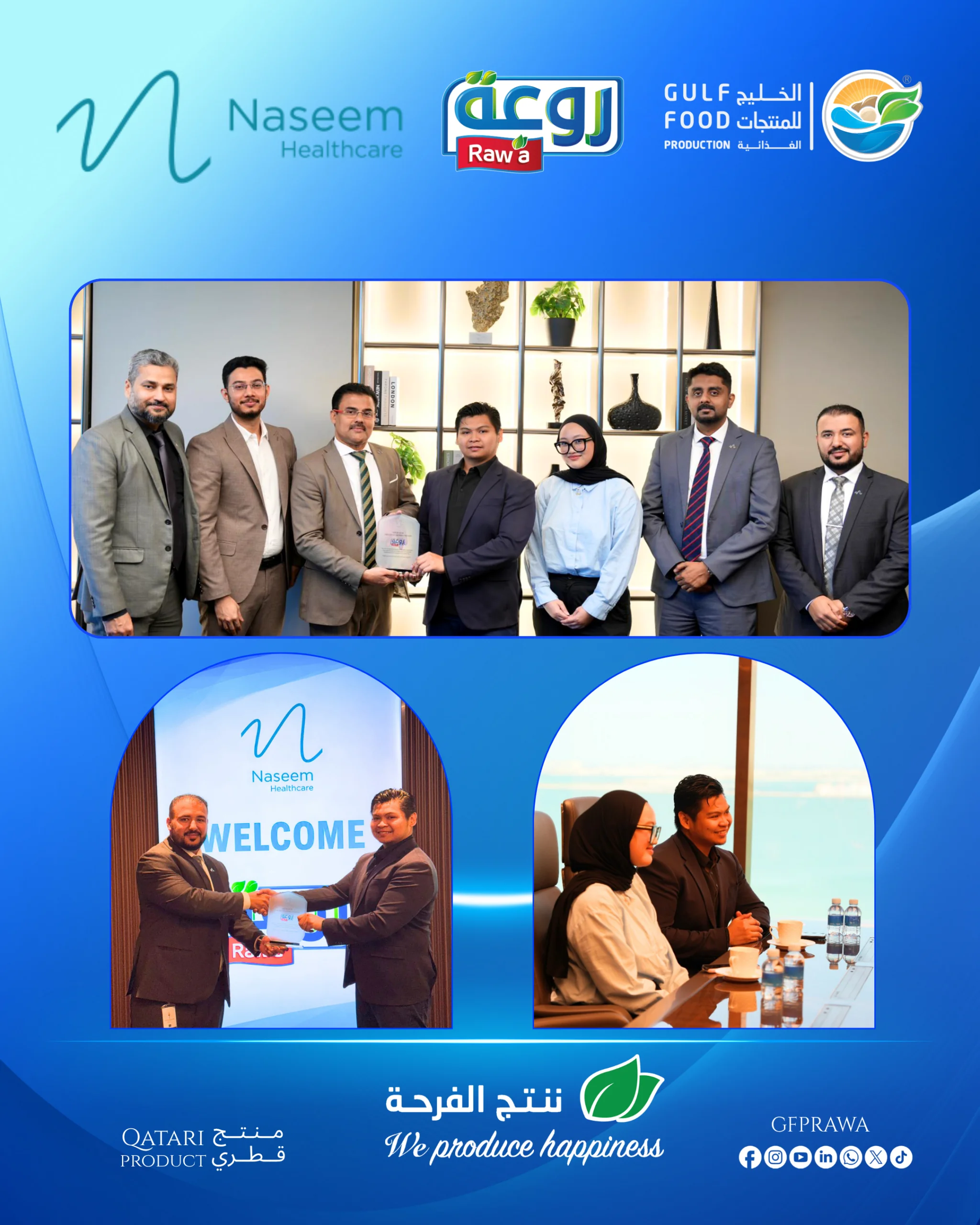 Al Naseem Medical Honors Gulf Food Products “Rawa” for Its Outstanding Partnership and Support